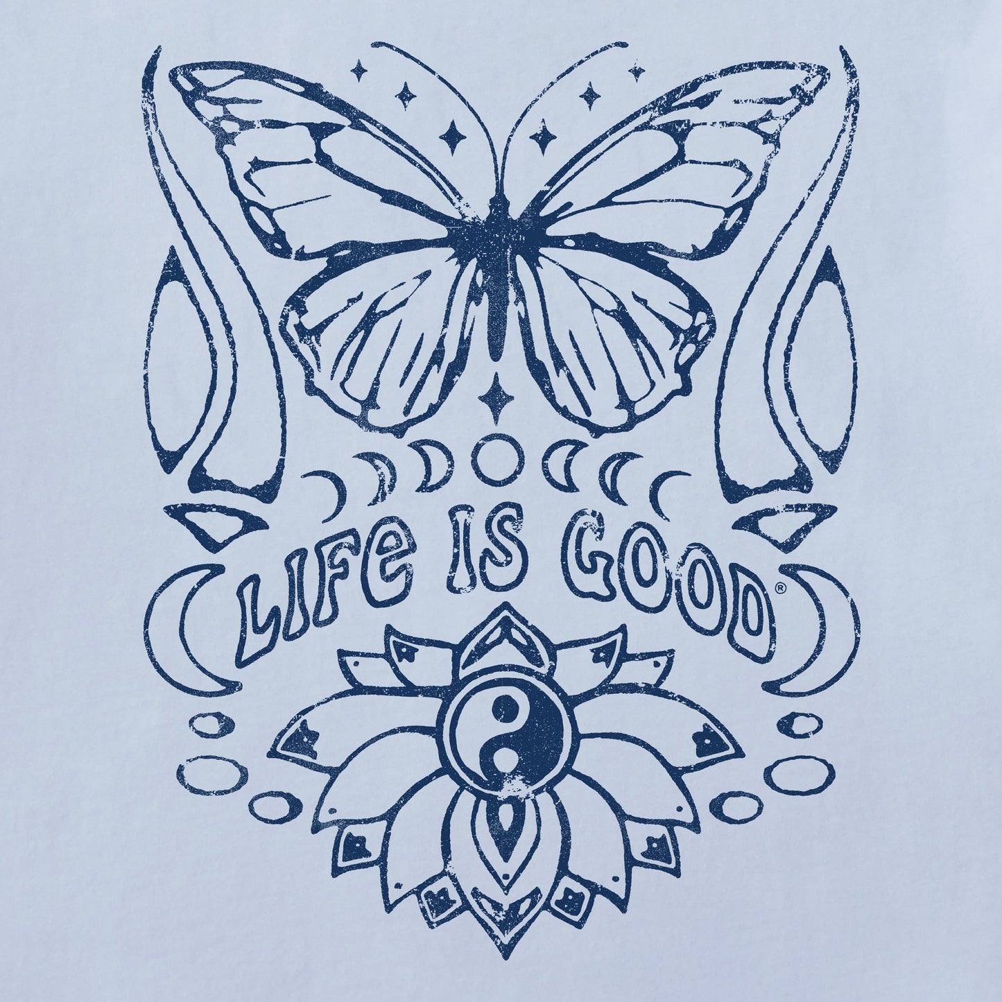 Women's Butterfly Yin Yan Crusher-LITE Shrunken Tee