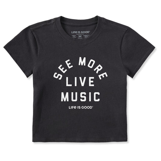 Women's See More Live Music Crusher-LITE Shrunken Tee