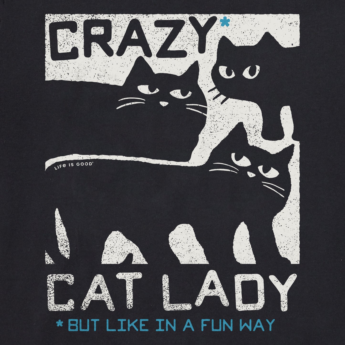 Women's Crazy Cat Lady Crusher-LITE Shrunken Tee