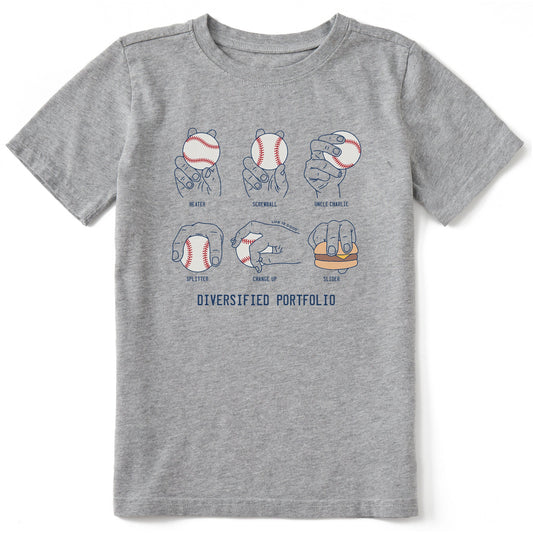 Kids Diversified Pitch Portfolio Short Sleeve Crusher Tee