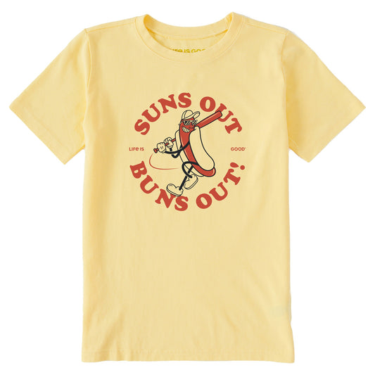 Kids Suns Out Buns Out Short Sleeve Crusher Tee