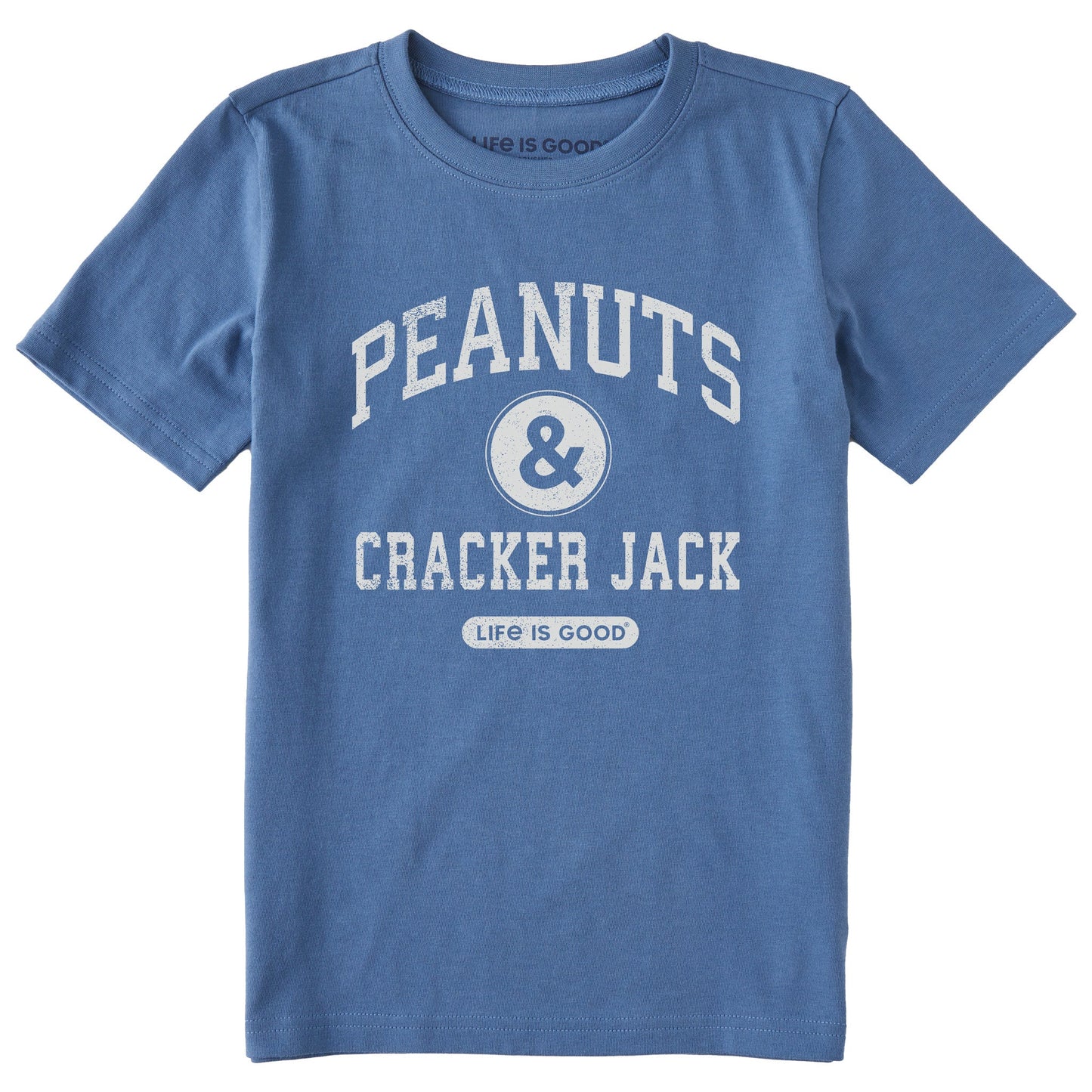 Kids Peanuts and Cracker Jack Short Sleeve Crusher Tee