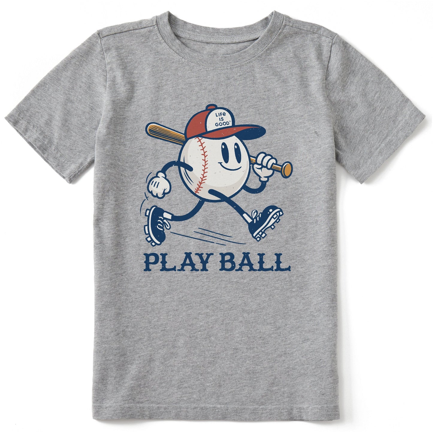 Kids Play Ball Mascot Short Sleeve Crusher Tee