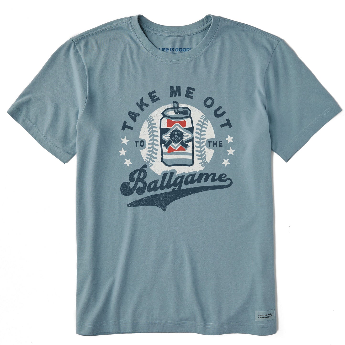 Men's Take me Out to the Ballgame Beer Short Sleeve Crusher Tee