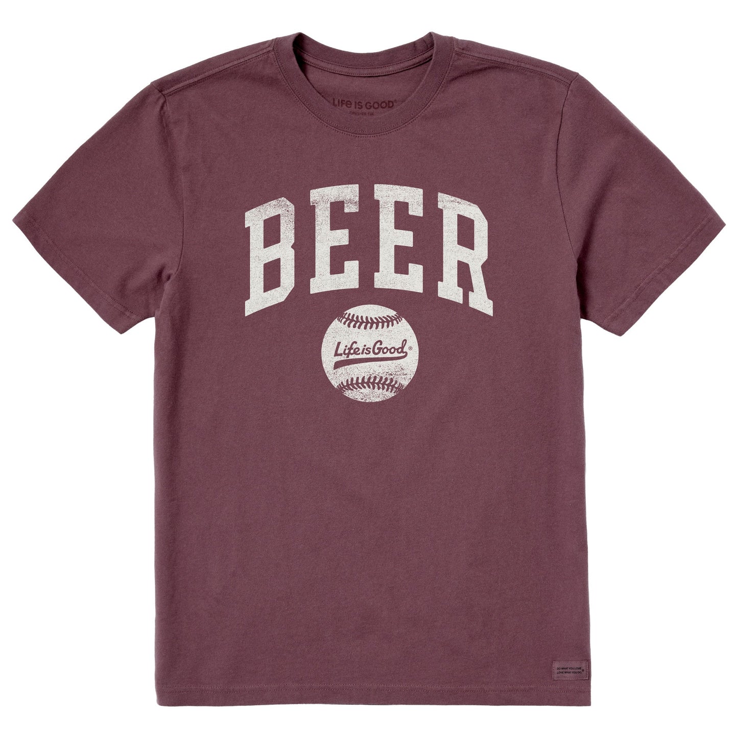 Men's Baseball Beer Short Sleeve Crusher Tee