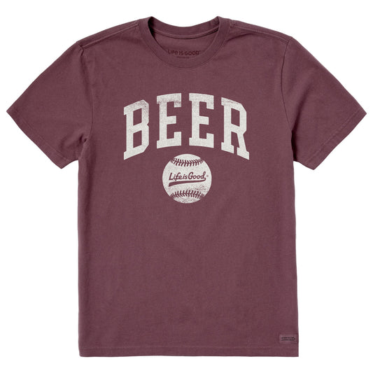 Men's Baseball Beer Short Sleeve Crusher Tee