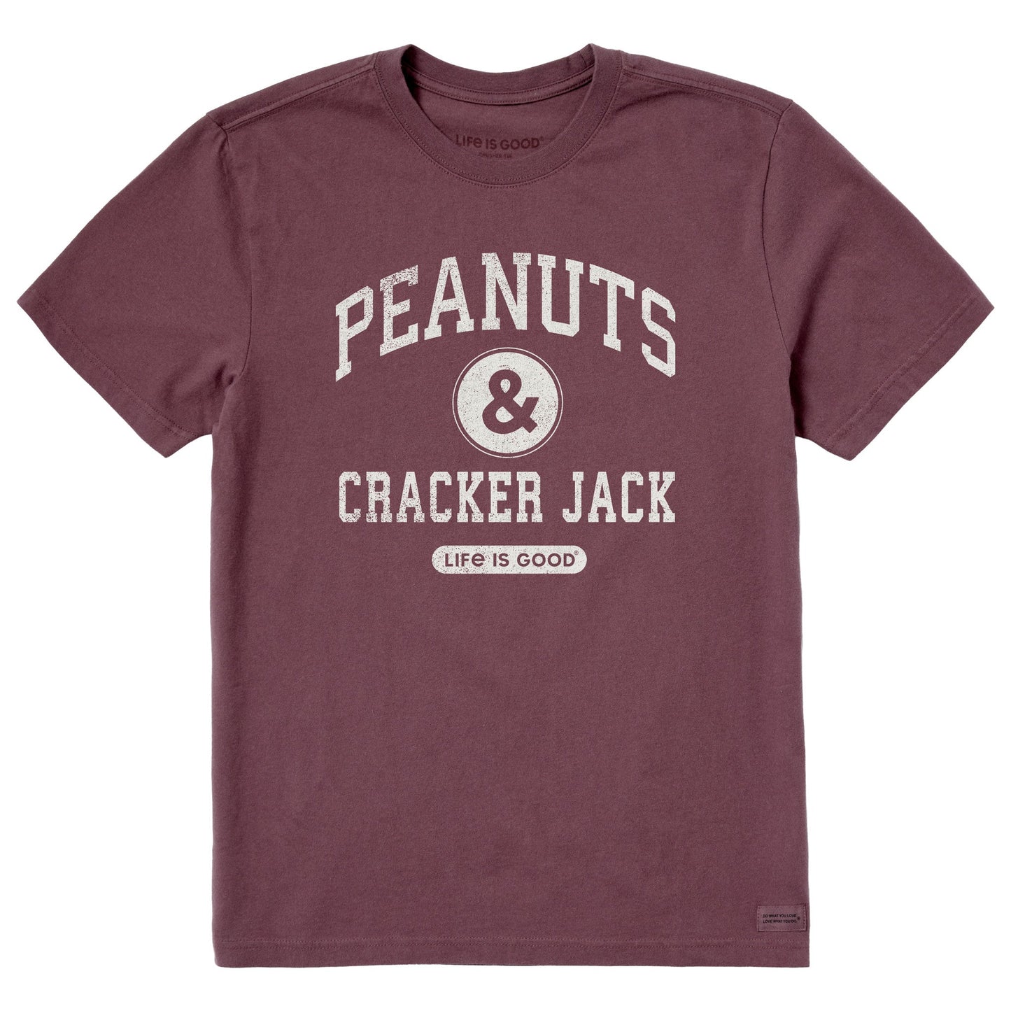 Men's Peanuts and Cracker Jack Short Sleeve Crusher Tee
