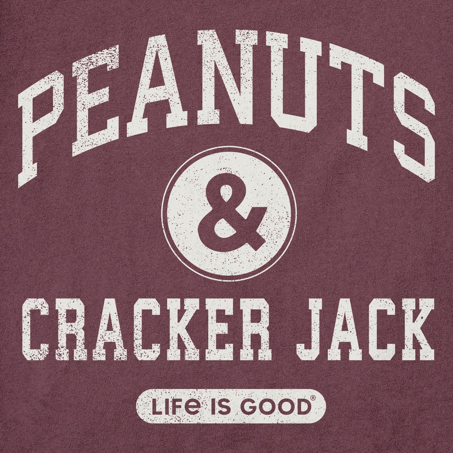 Men's Peanuts and Cracker Jack Short Sleeve Crusher Tee