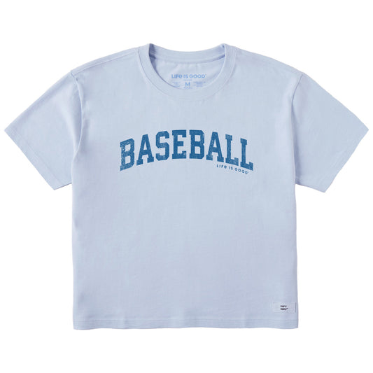 Women's Baseball Arch Short Sleeve Crusher Boxy Tee