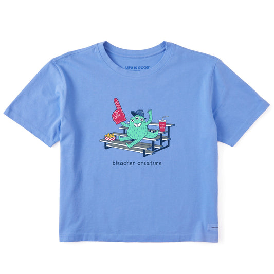 Women's Bleacher Creature Baseball Short Sleeve Crusher Boxy Tee