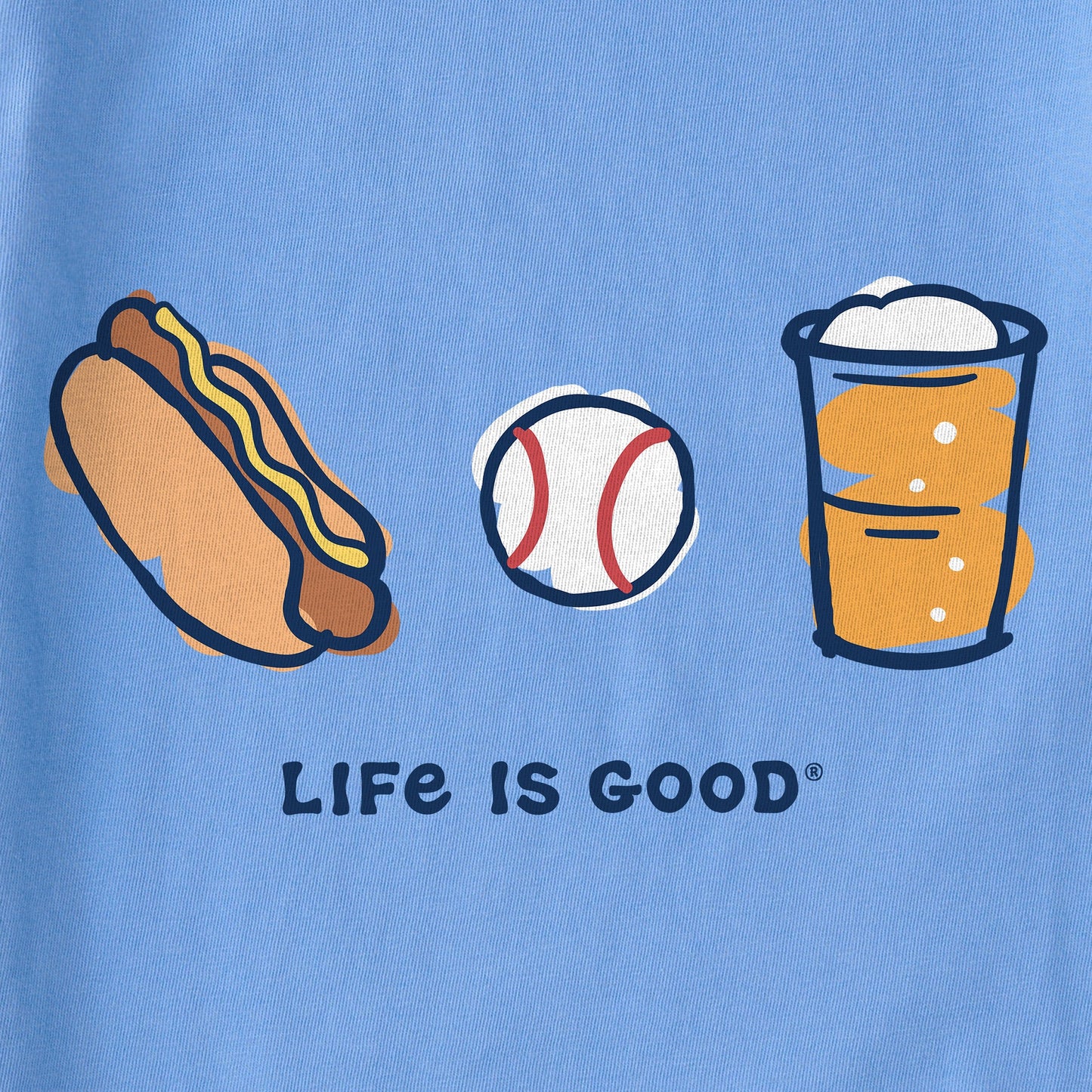 Women's Baseball Trio Short Sleeve Crusher Boxy Tee