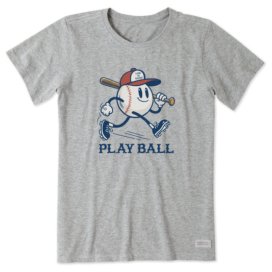 Women's Play Ball Mascot Short Sleeve Tee
