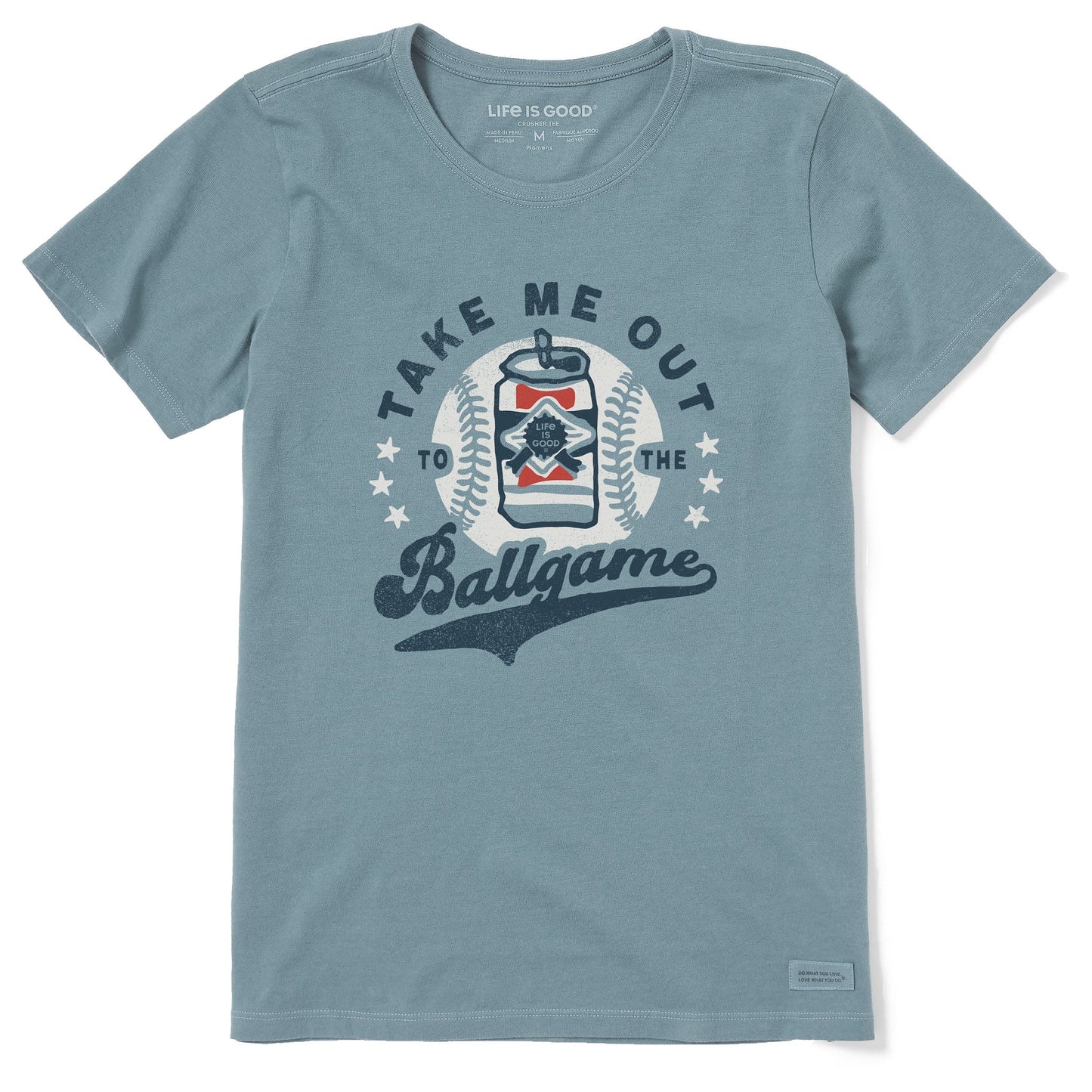 Women's Take me Out to the Ballgame Beer Short Sleeve Crusher Tee