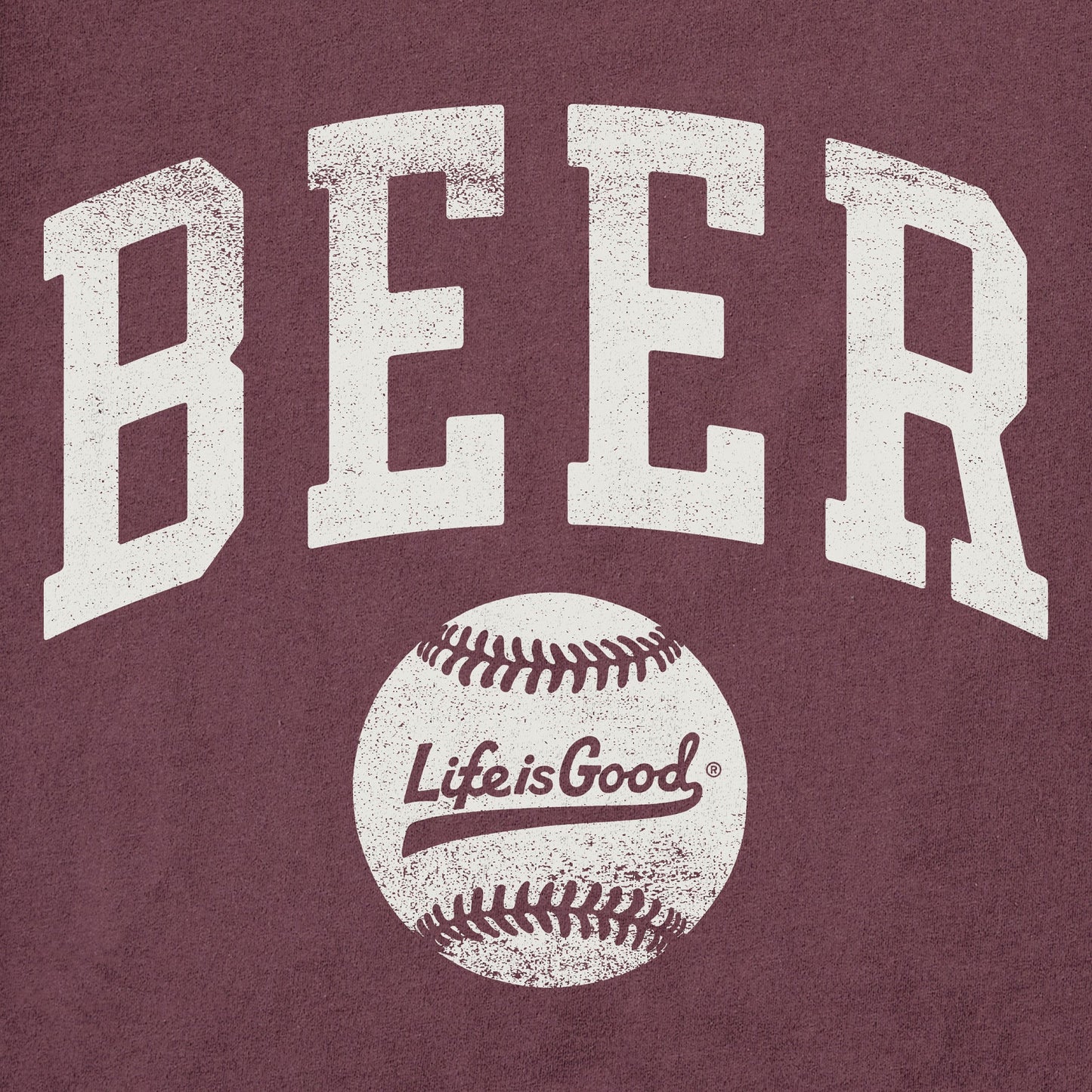 Women's Baseball Beer Short Sleeve Crusher Tee