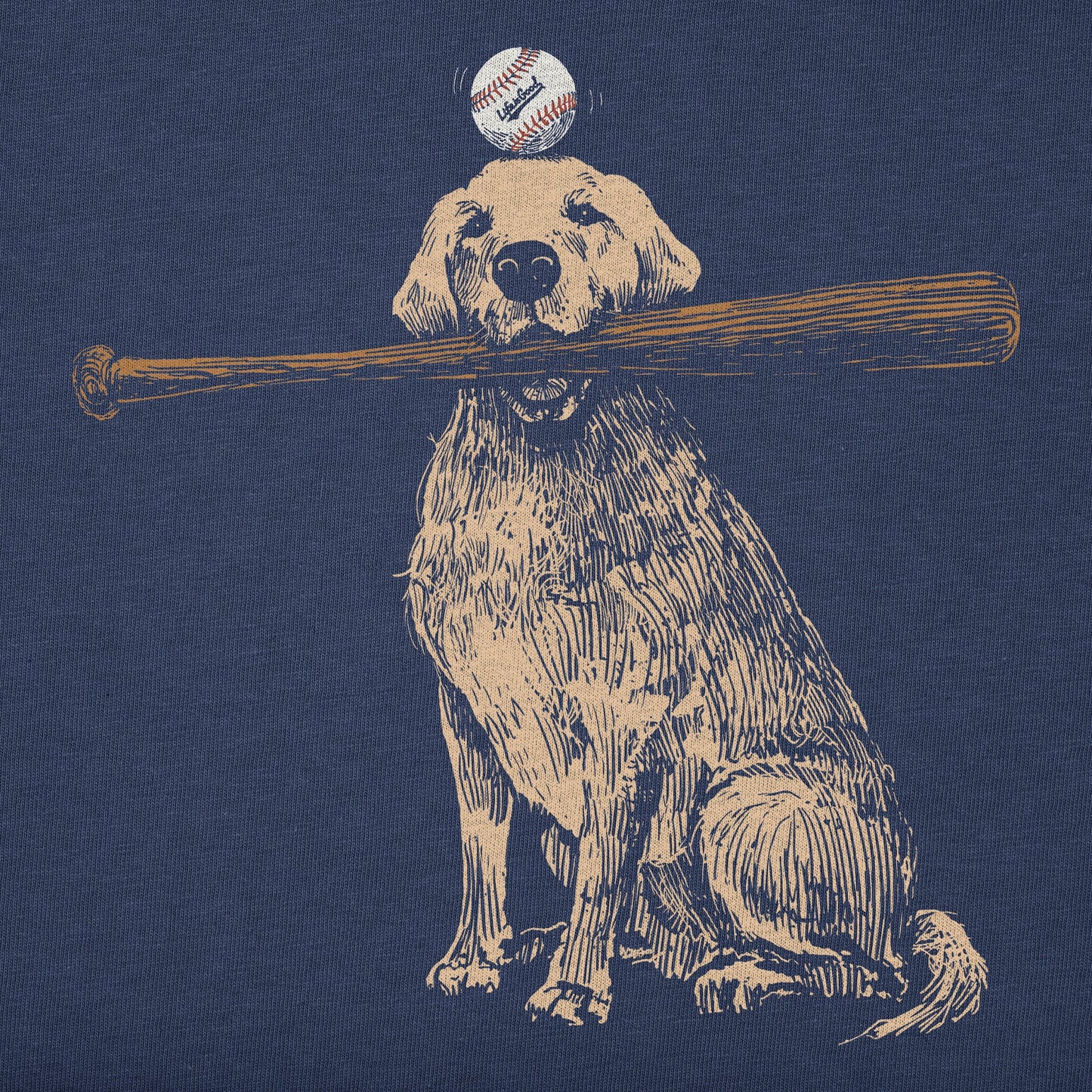 Women's Dog with Bat and Ball Short Sleeve Tee