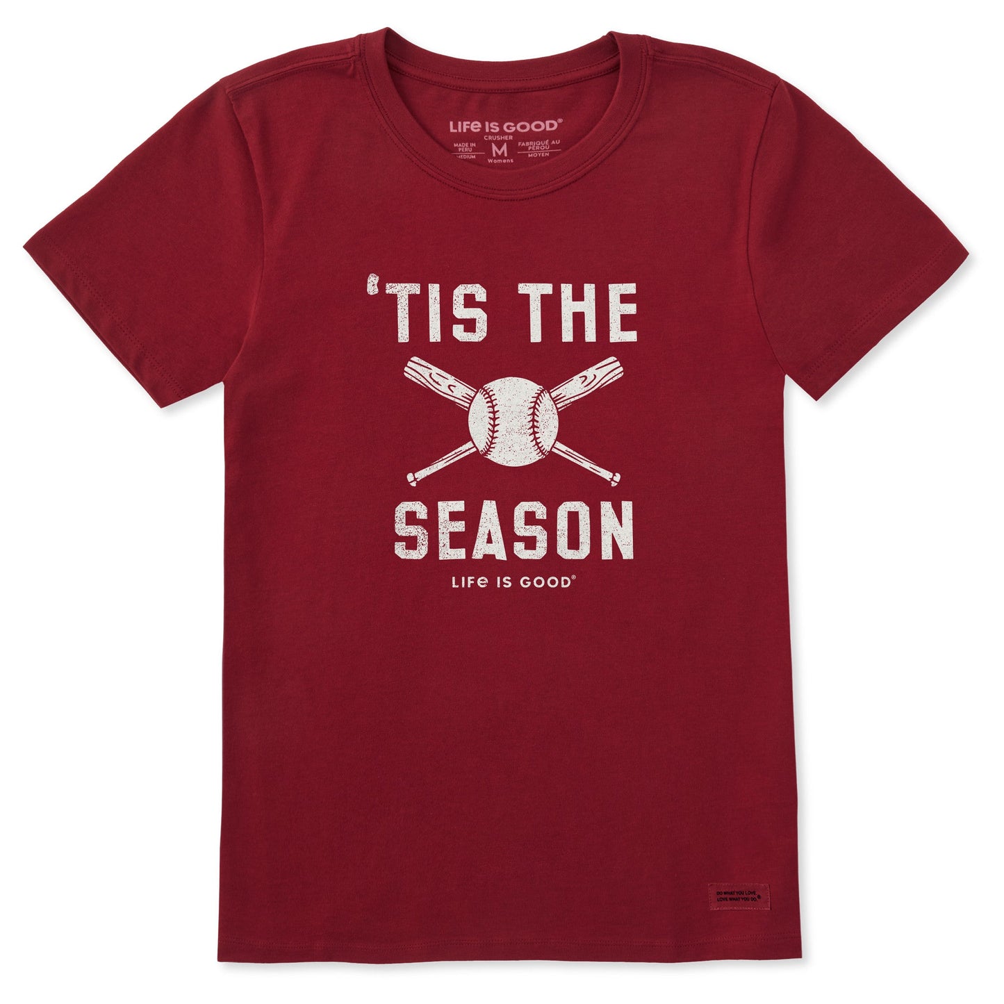 Women's 'Tis the Season Baseball Bats Short Sleeve Crusher Tee