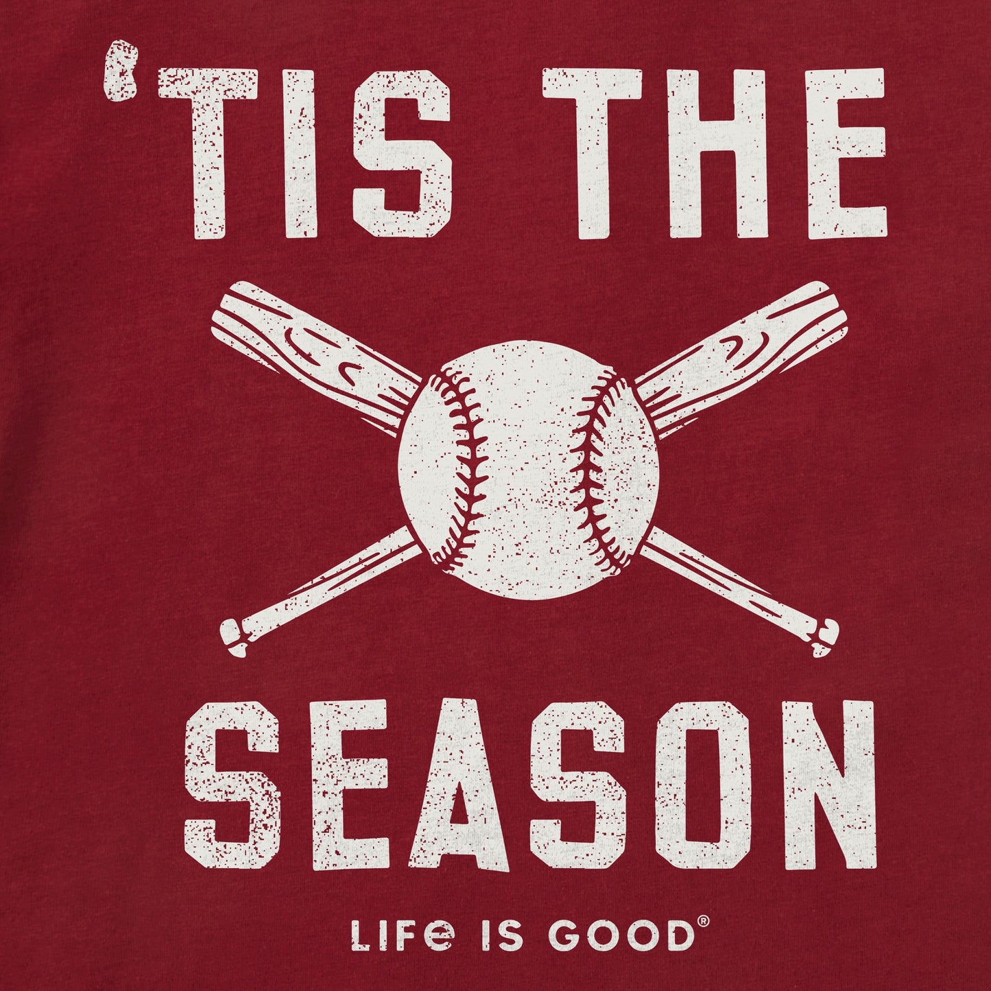 Women's 'Tis the Season Baseball Bats Short Sleeve Crusher Tee