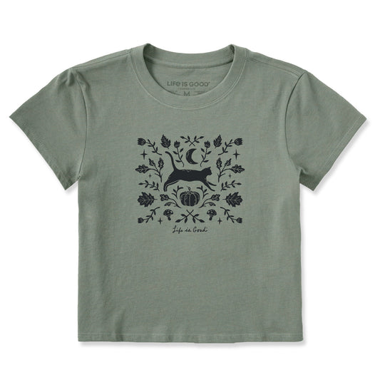 Women's Fall Foliage Cat Crusher-LITE Shrunken Tee