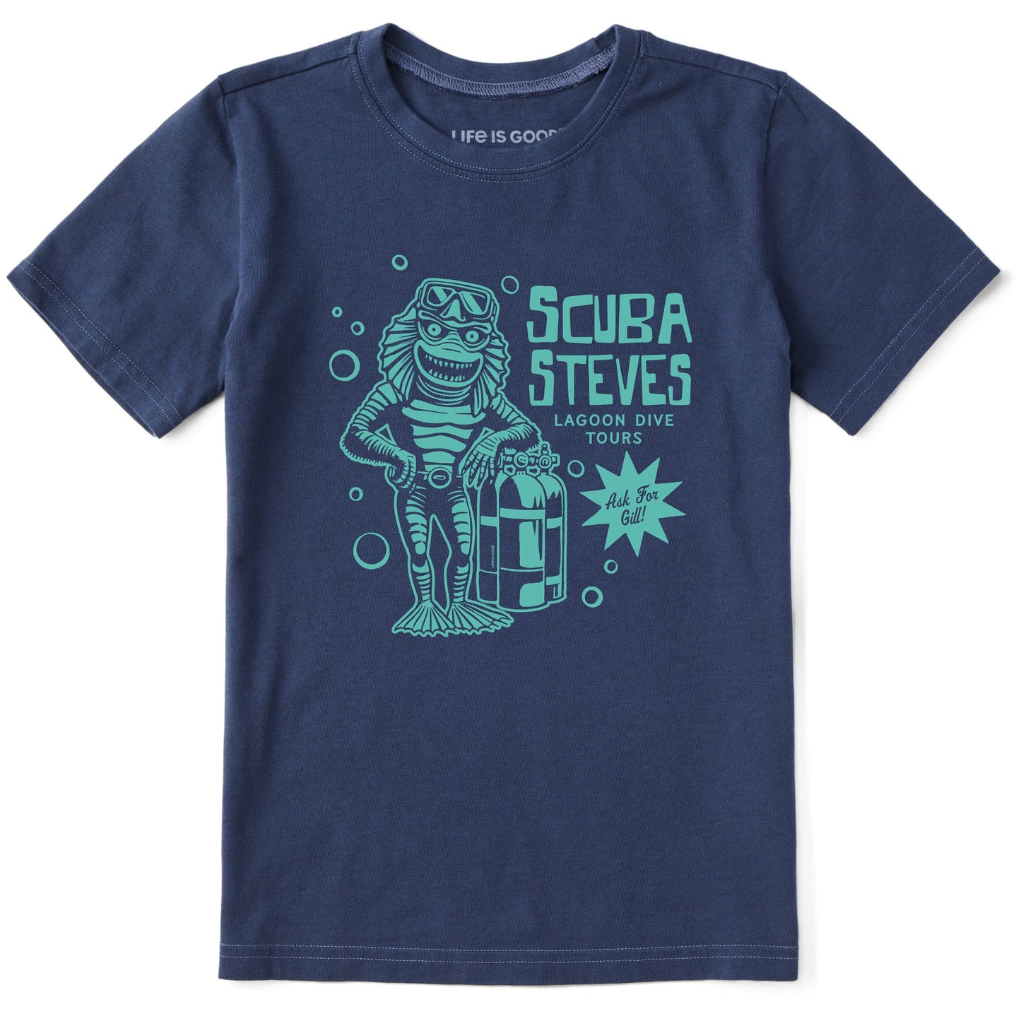 Kids Scuba Steve's Lagoon Dive Tours Short Sleeve Crusher Tee
