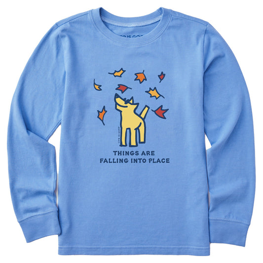 Kids Things are Falling Into Place Rocket Long Sleeve Crusher Tee