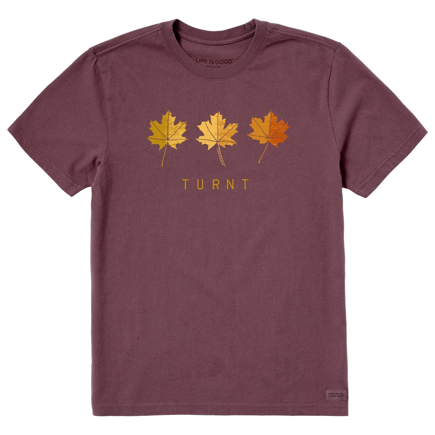 Men's Turnt Leaves Short Sleeve Crusher Tee