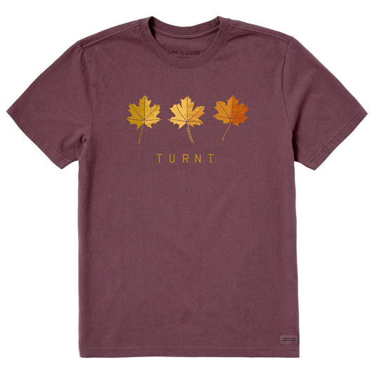 Men's Turnt Leaves Short Sleeve Crusher Tee