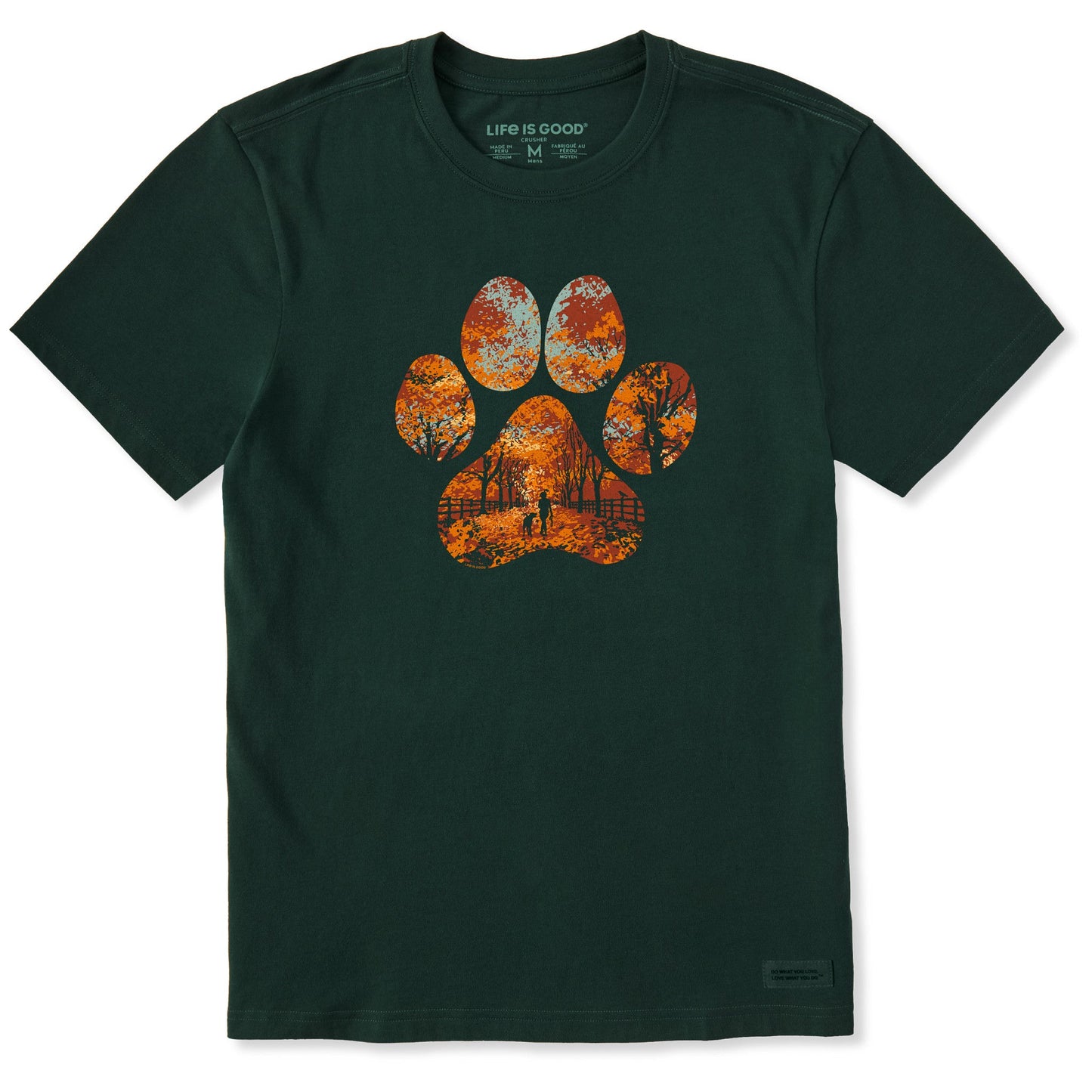 Men's Autumn Dog Walk Short Sleeve Crusher Tee