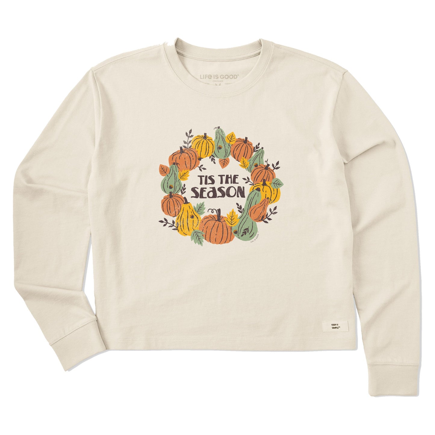 Women's Tis the Season Long Sleeve Crusher Boxy Tee