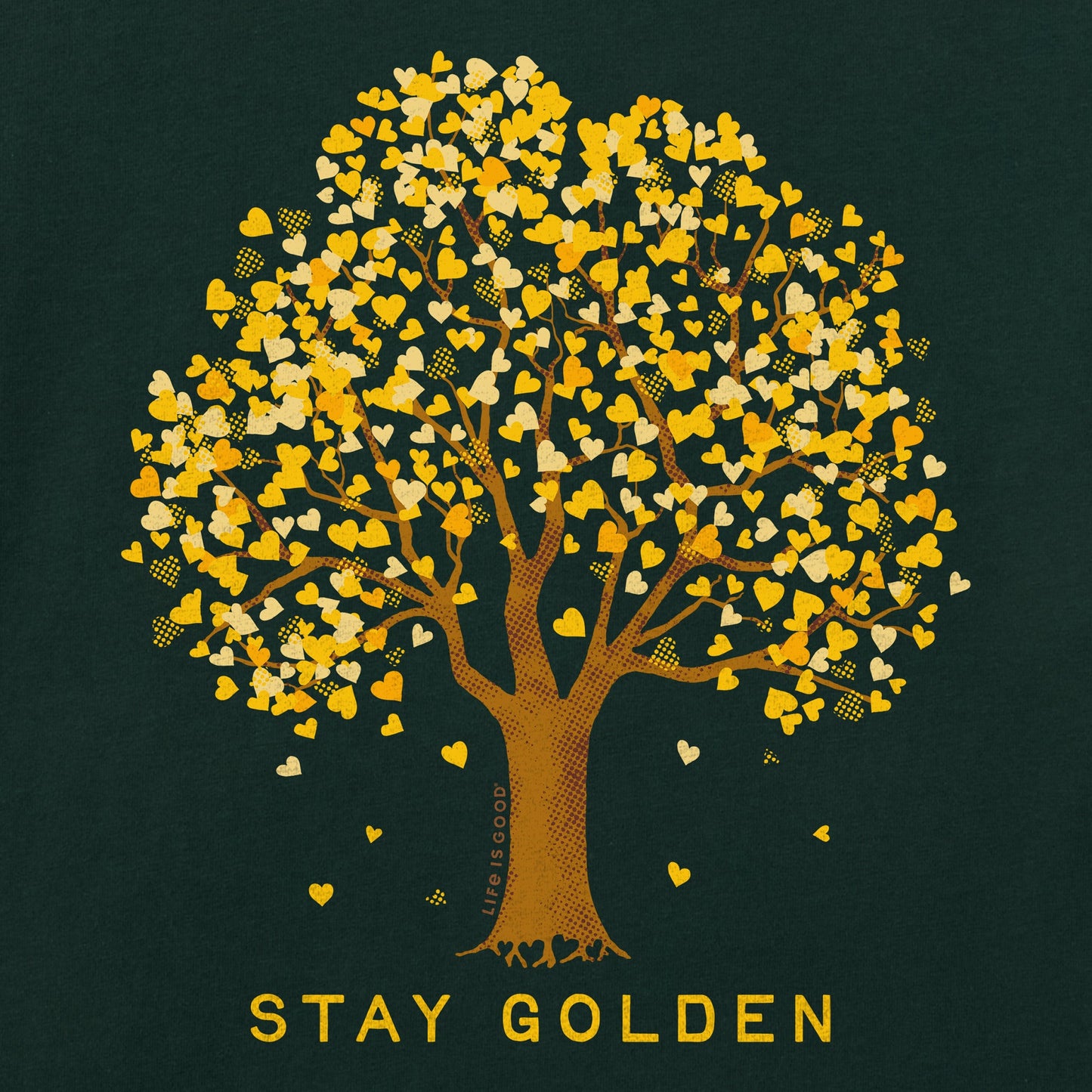 Women's Stay Golden Autumn Short Sleeve Crusher Tee