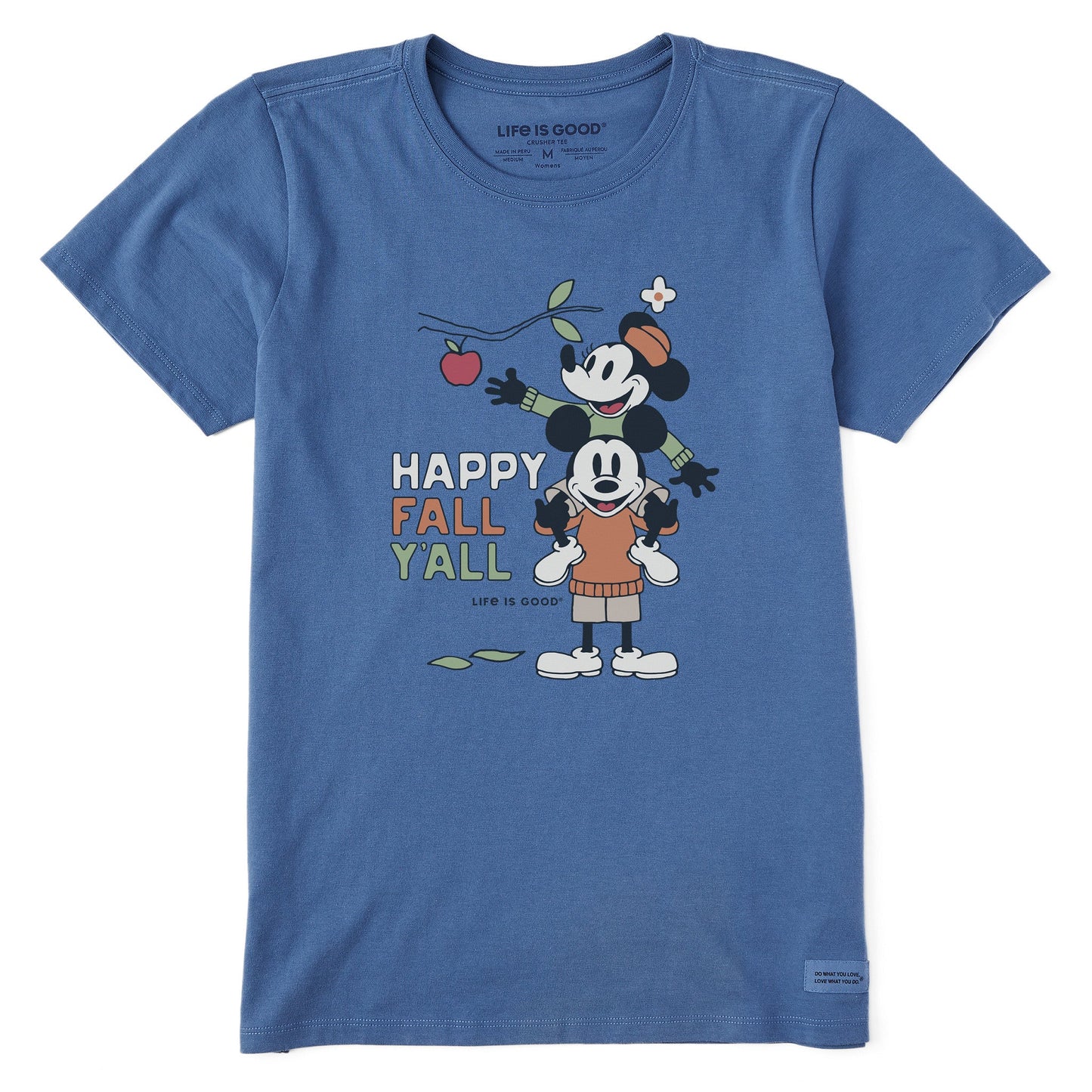 Women's Happy Fall Yall Apple Picking Short Sleeve Crusher Tee