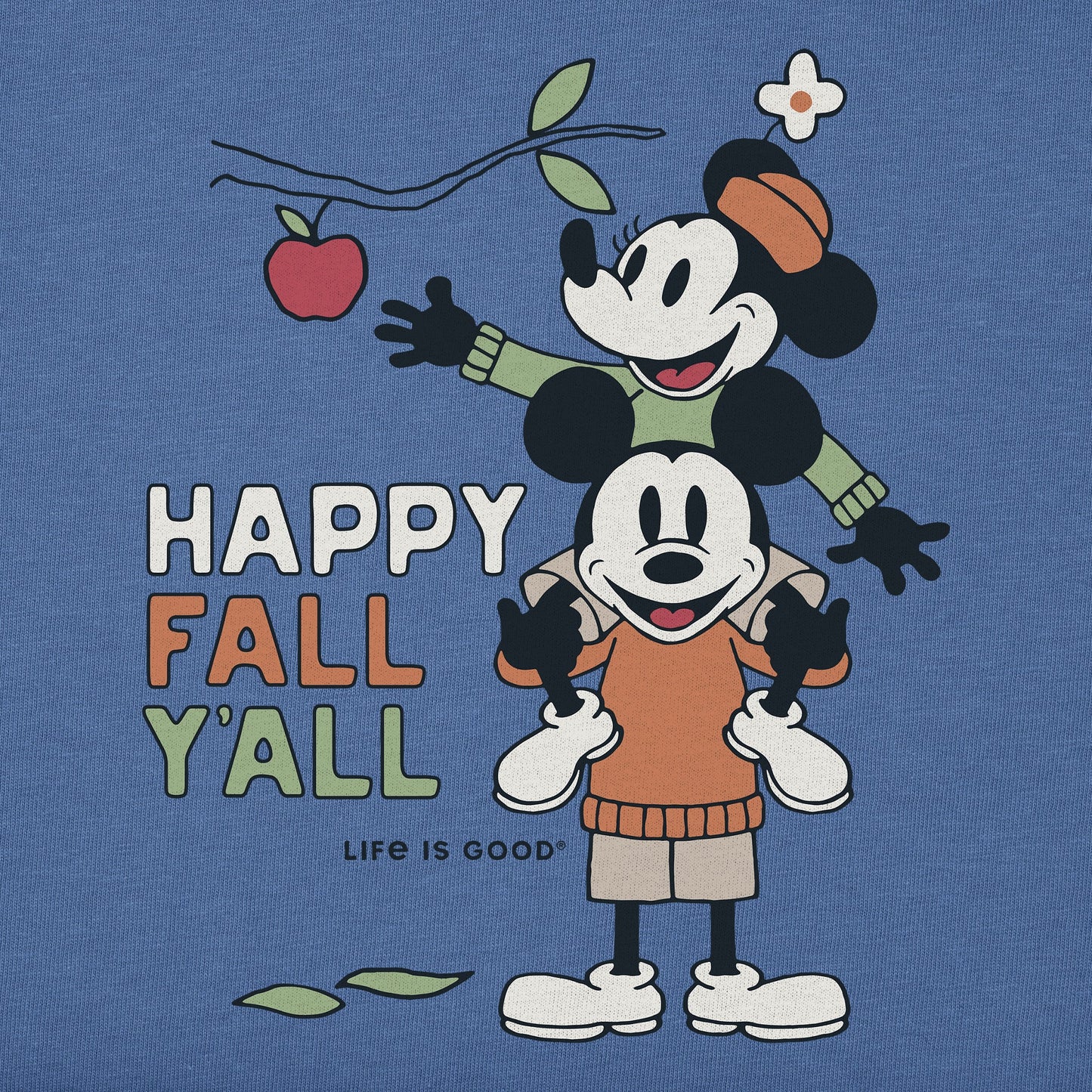 Women's Happy Fall Yall Apple Picking Short Sleeve Crusher Tee