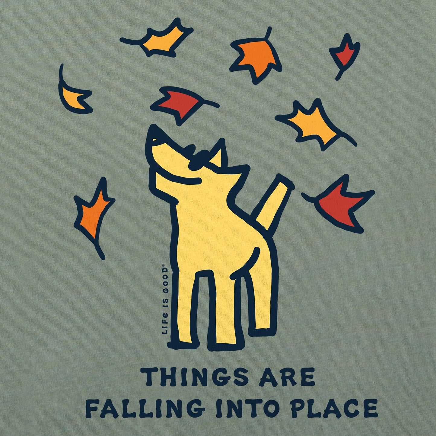 Men's Things are Falling Into Place Rocket Long Sleeve Crusher Tee