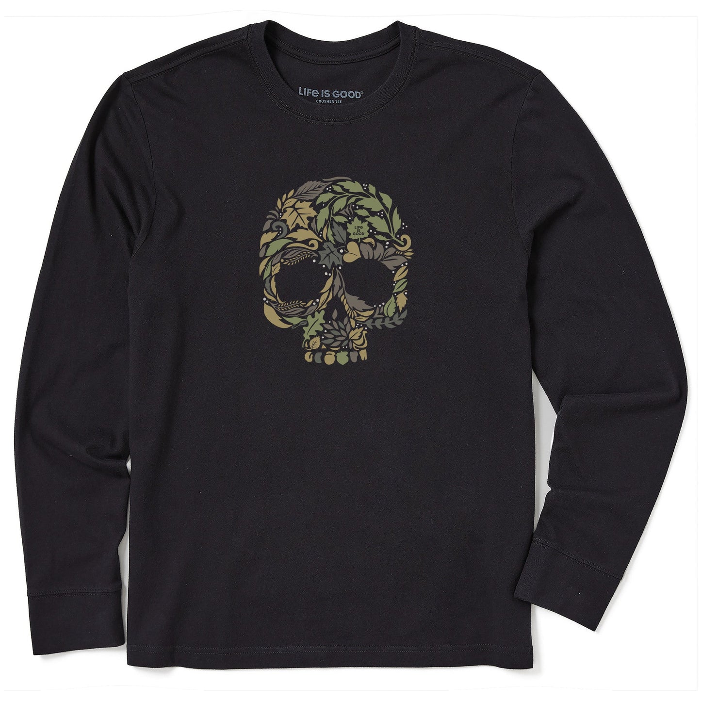 Men's Autumn Skull Long Sleeve Crusher Tee