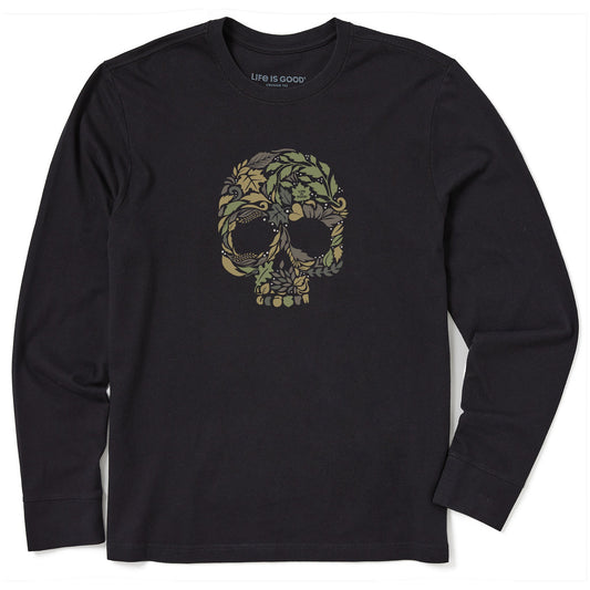Men's Autumn Skull Long Sleeve Crusher Tee