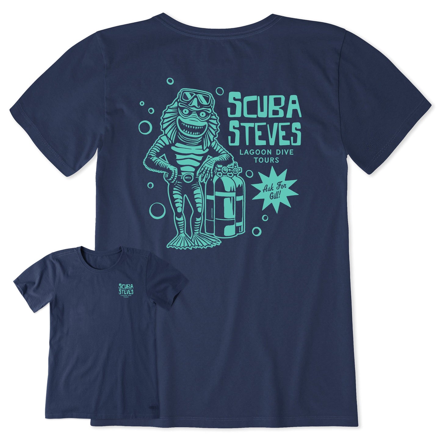 Women's Scuba Steve's Lagoon Dive Tours Short Sleeve Crusher Tee
