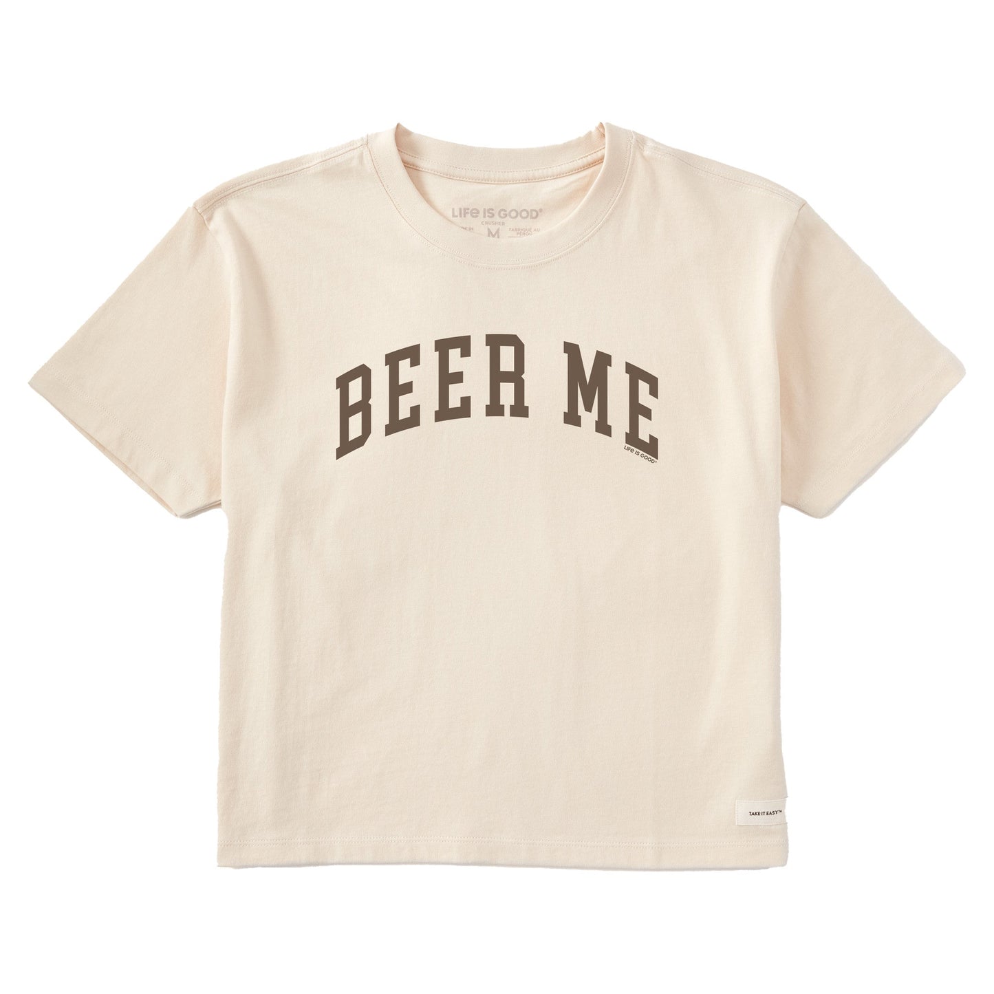 Women's Beer Me Arch Short Sleeve Crusher Boxy Tee