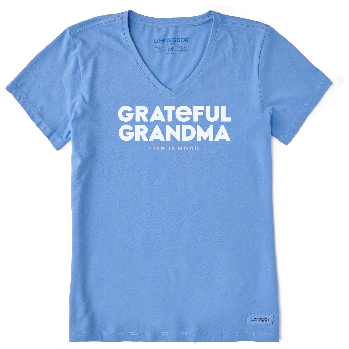Women's Grateful Grandma Short Sleeve Crusher Vee