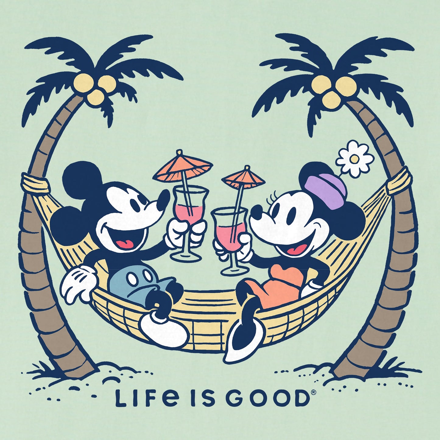 Women's Tropical Cocktail Toast Short Sleeve Crusher Tee