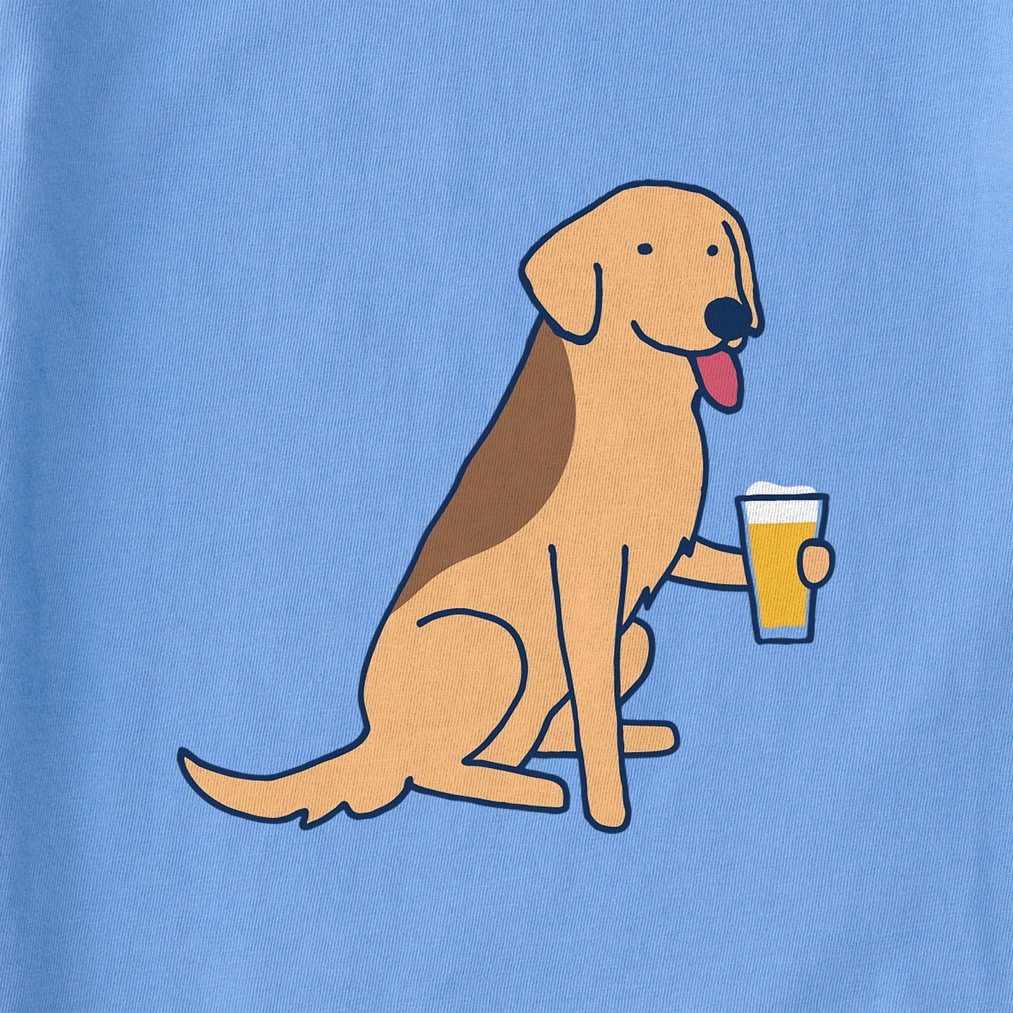 Women's Cold Beer Dog Short Sleeve Crusher Tee