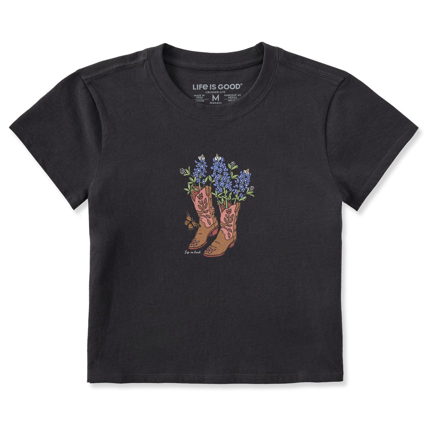 Women's Boots and Blue Bonnets Crusher-LITE Shrunken Tee