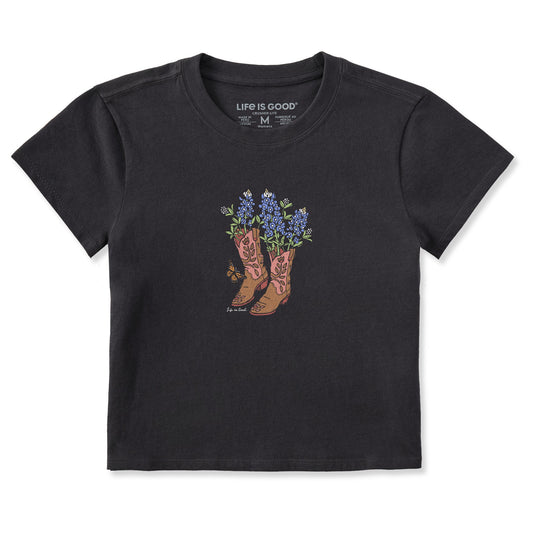 Women's Boots and Blue Bonnets Crusher-LITE Shrunken Tee