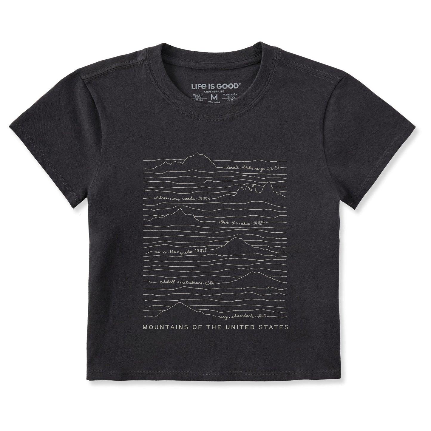 Women's Mountains of the US Crusher-LITE Shrunken Tee
