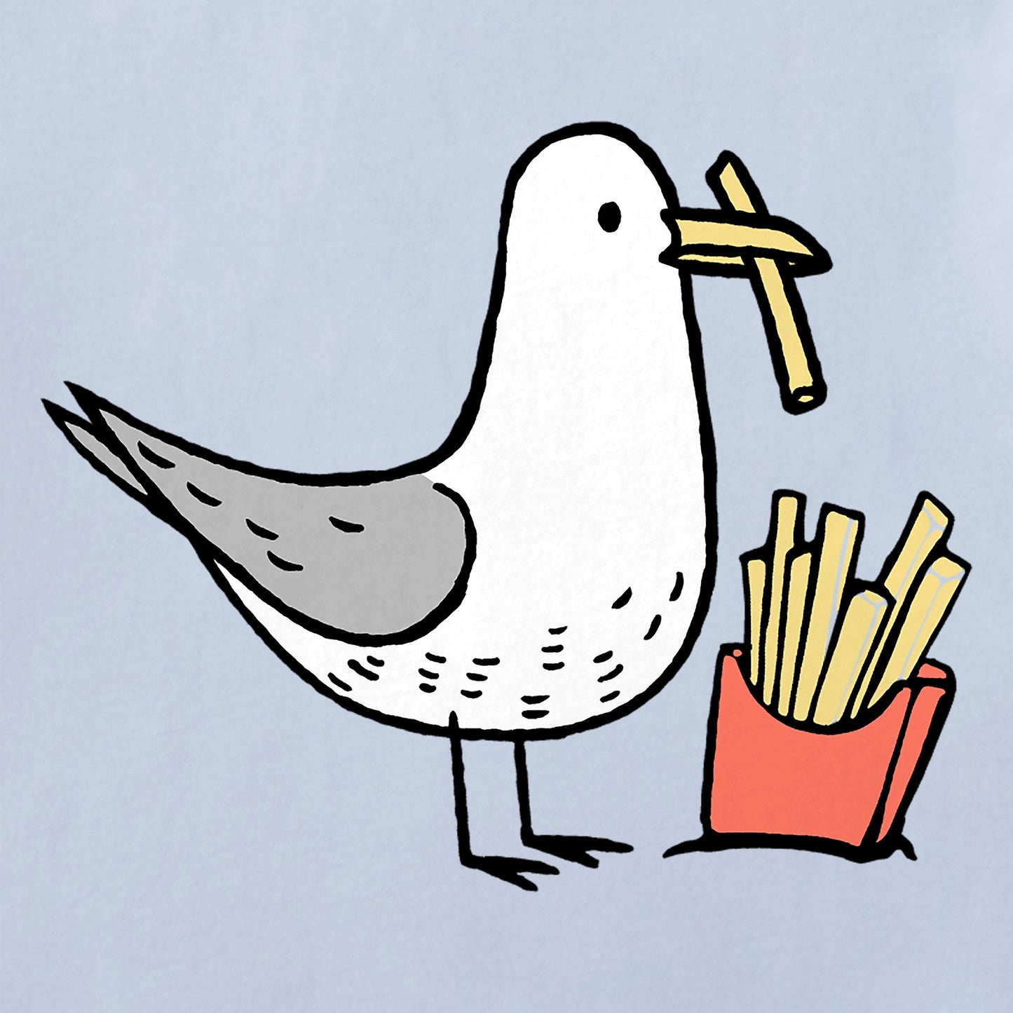 Women's Seagull and Fries Crusher-LITE Shrunken Tee