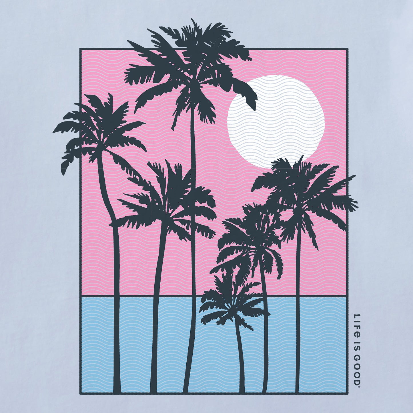 Women's Sunset Behind Palms Crusher-LITE Shrunken Tee