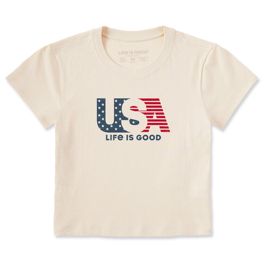 Women's USA Overlap Crusher-LITE Shrunken Tee