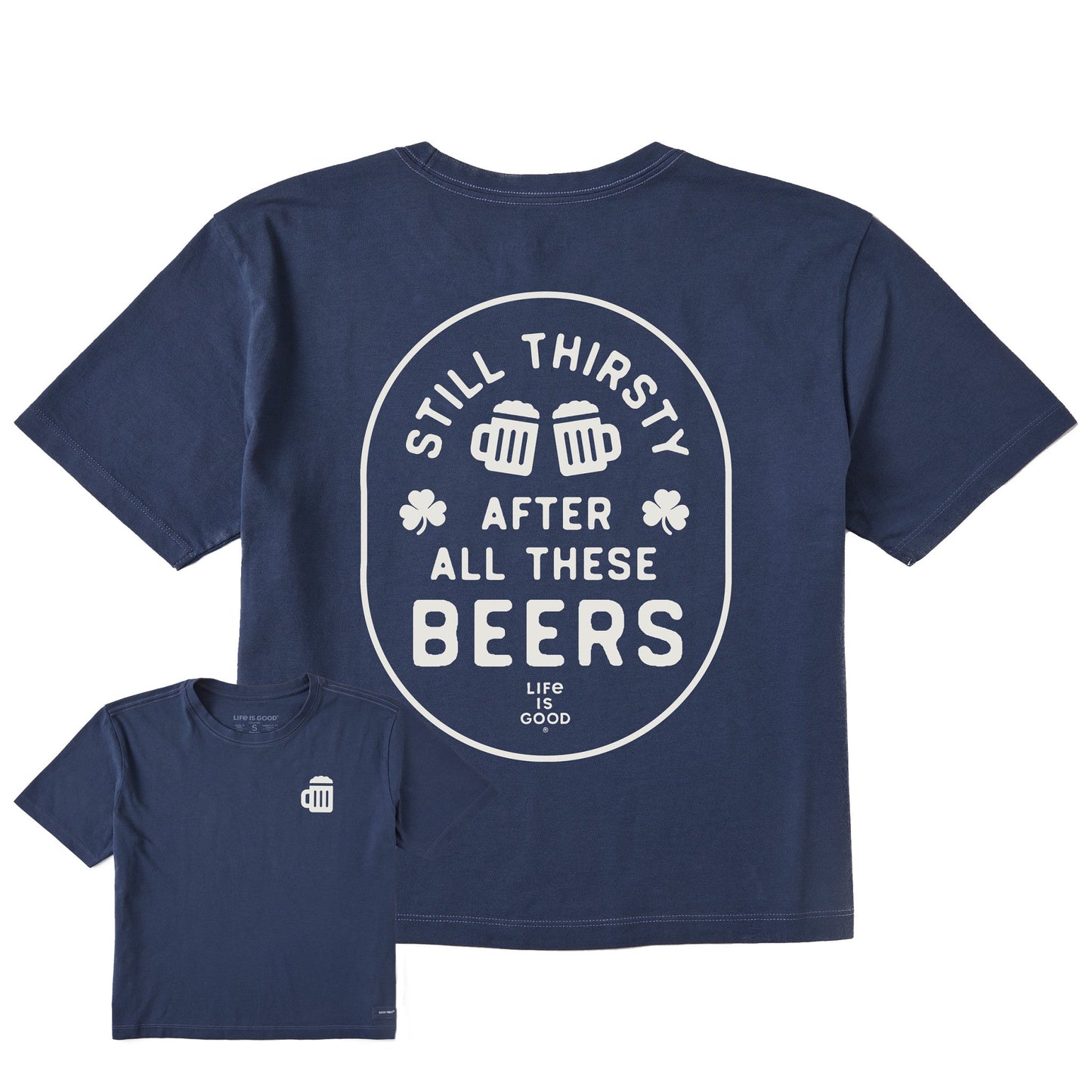 Women's Still Thirsty After All These Beers Short Sleeve Crusher Boxy Tee