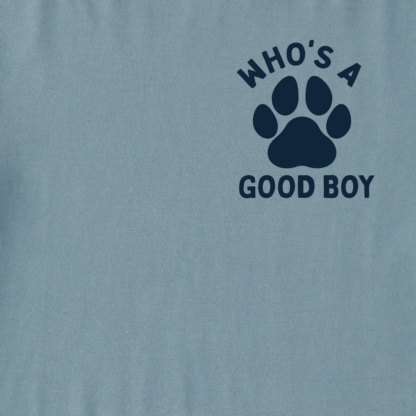Men's Who's a Good Boy Paw Short Sleeve Crusher Tee