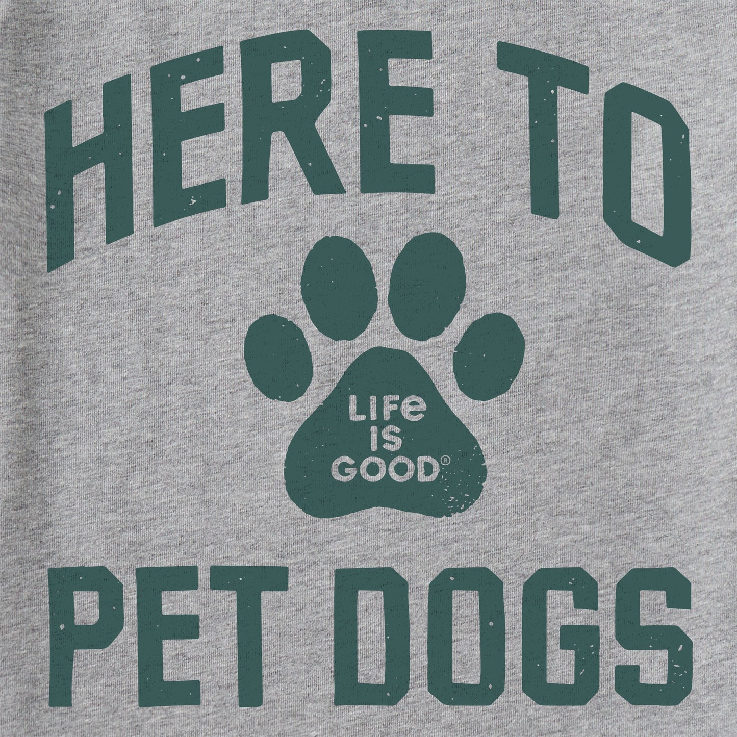 Kids Here to Pet Dogs Short Sleeve Crusher Tee