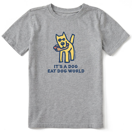 Kids It's a Dog Eat Dog World Short Sleeve Crusher Tee