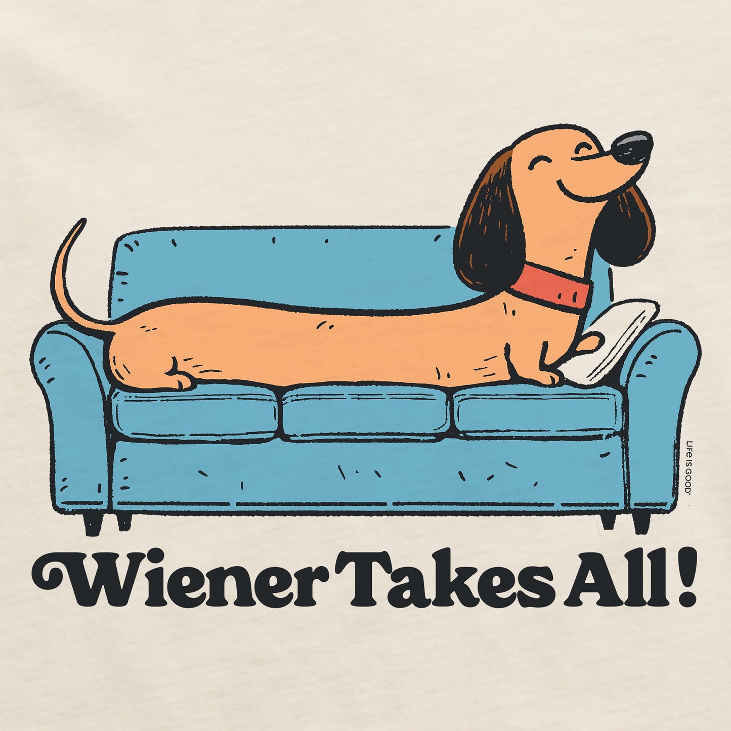 Men's Wiener Takes All Short Sleeve Crusher Tee
